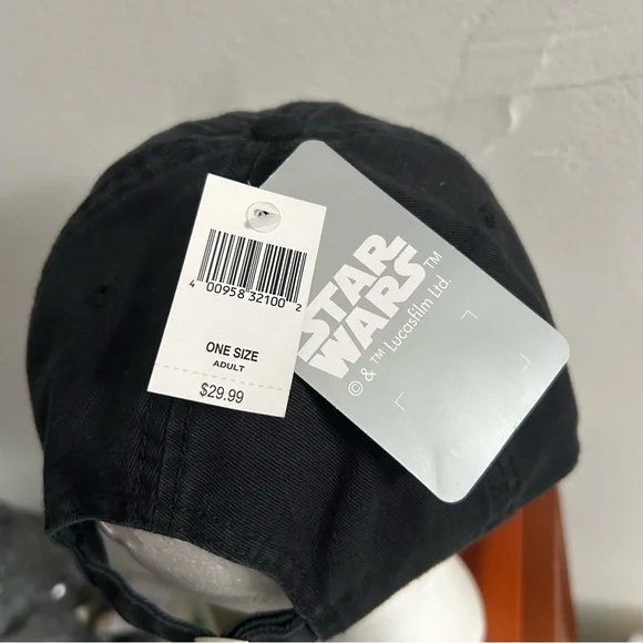 Disney Star Wars Baby Yoda Grogu Black Baseball Cap Hat One Size - Picture 5 of 8